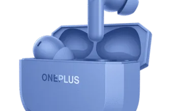 OnePlus Nord Buds 3r wireless earbuds with charging case in Ash Black and Aura Blue color