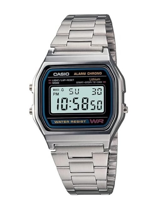 Casio Vintage A-158WA-1Q Digital Grey Dial Unisex (D011)